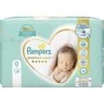 Pampers Premium Care Newborn Size 0 Fraldas Descartáveis < 2,5 kg 30 Unidades