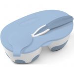 Babyono Be Active Two-chamber Bowl With Spoon Serviço de Mesa para Bebés Blue