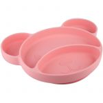 Canpol Babies Suction Plate Bear Prato com Divisões com Ventosa Pink 500 ml