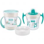 Nuk Mini Cups Set Mint/turquoise Chávena 3 em 1 6m+ Neutral 160 ml
