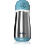 Beaba Stainless Steel Bottle With Handle Copo Térmico Windy Blue 350 ml