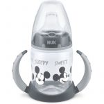 Nuk First Choice Mickey Mouse Caneca para Praticar com Pegas 6m+ Grey 150 ml