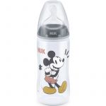 Nuk First Choice Mickey Mouse Biberão com Efeito Estimulador Várias Cores Grey 300 ml
