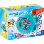 Playmobil: 1.2.3 Roda de Água com Bebé Tubarão 6 Peças - 70636