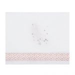 Pirulos Lençóis Microlina Stars Moon Branco/rosa 120x60