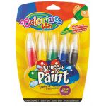 Colorino Set Tubo Tinta Pincel 5 Cores
