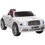 Homcom Carro Elétrico Bentley Mulsanne 12V com 2 Motores Branco
