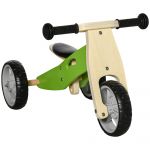 Aiyaplay Triciclo Infantil 2 em 1 com Assento Ajustável de 22-26cm 60x38x38cm Verde