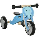 Aiyaplay Triciclo Infantil 2 em 1 com Assento Ajustável de 22-26cm 60x38x38cm Azul