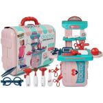 Lean Toys Kit/mala Medico Portatil com Acessorios Rosa