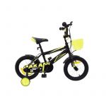 Kikkaboo Bicicleta 14 Pulgadas Makani Diablo Negro-Amarillo
