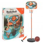 Conjunto Jogo de Basquetebol Portátil Ajustável 133-160 cm