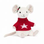 Jellycat Rato de Natal Merry Mouse Jumper 18 cm