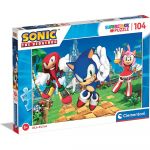 Clementoni Puzzle Sonic The Hedgegog Supercolor 104 Peças - 27256