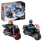 LEGO Marvel: Motos de Black Widow e Captain America Idades 6+ 130 Peças - 76260