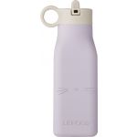 Liewood Garrafa Silicone Warren Bottle Cat Light Lavender 350ml