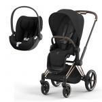 Duo Cybex Priam NG Rose Gold + Cloud T i-Size Sepia Black