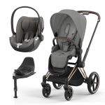 Duo Cybex Priam NG Rose Gold + Cloud T i-Size + Base T Mirage Grey
