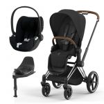 Duo Cybex Priam NG Chrome Brown + Cloud T i-Size Plus + Base T Sepia Black