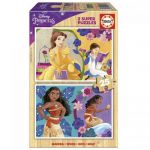 Educa Princesas Disney Puzzle 2 x 16 Peças em Madeira
