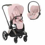 Duo Cybex Priam NG Rosegold + Cloud T Plus Peack Pink