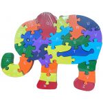 Humanus Store Puzzle de Madeira Série Animais: Elefante 26 Peças