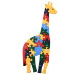 Humanus Store Puzzle de Madeira Série Animais: Girafa 26 Peças