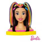 Barbie Busto Morena Color Reveal Neon Arco-Íris