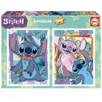 Educa Borrás Puzzle 2x500 Stitch Disney
