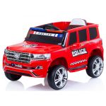 Chipolino Carro Elétrico com Banco de Couro SUV Police Patrol Red