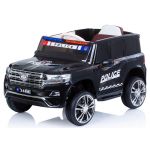 Chipolino Carro Elétrico com Banco de Couro SUV Police Patrol Black