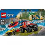 LEGO City Camião dos Bombeiros 4x4 com Barco de Resgate - 60412
