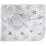 Cangaroo Cobertor de Bebé com Brinquedo Elephant Blue