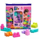 Mattel Construção Mega Bloks Fisher-Price Saco cor de Rosa 80 peças