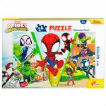 Colorbaby Puzzle 24 Peças Dupla Imagem Amigos Fantásticos, Homem Aranha 3+