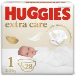 Fraldas Huggies Extra Care T1 (2-5 kg) 28 unidades