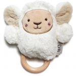 O.B Designs Bunny Soft Rattle Toy Brinquedo de Peluche com Roca White 3M+