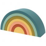 O.B Designs Silicone Rainbow Stacker Arco-íris para Empilhar Blueberry 10m+