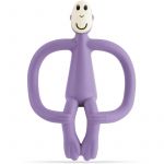 Matchstick Monkey Teething Toy And Gel Applicator Mordedor com Escova 2 em 1 Purple