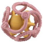 NATTOU Teether Silicone Ball 2 In 1 Mordedor Pink / Yellow 4 M+