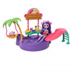 Enchantimals Sunshine Island Monkey With Pool And Accessories Mini Doll Rosa