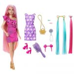 Barbie Totally Hair 2.0 Caucasic Extralargo Hair Rosa
