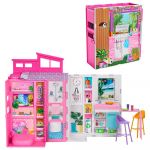 Barbie 65th Anniversary With 4 Room Apartment Furniture Rosa