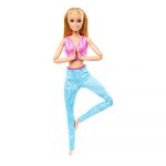 Barbie Made To Move Blonde Articulated Yoga Rosa