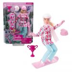 Barbie Winter Sports Athlete Snowboard Rosa
