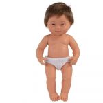 Miniland Caucasic Down Syndrome 38 cm Baby Bege