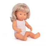 Miniland Blonde Down Syndrome 38 cm Baby Bege
