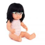 Miniland Asian With 38 cm Glasses Baby Rosa