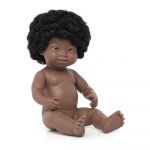 Miniland African Down Syndrome 38 cm Baby Preto