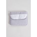 Fiil Baby Bolsa Primeira Roupa Estrelas Estampada para Bordar Cinza 28cm x 23cm